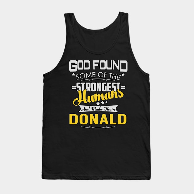 DONALD Tank Top by Lotusg